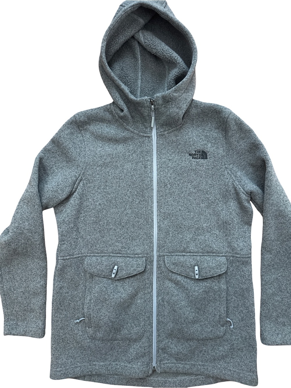 The North Face Women’s Crescent Gray Double Pocket Full Zip Jacket Women’s Large